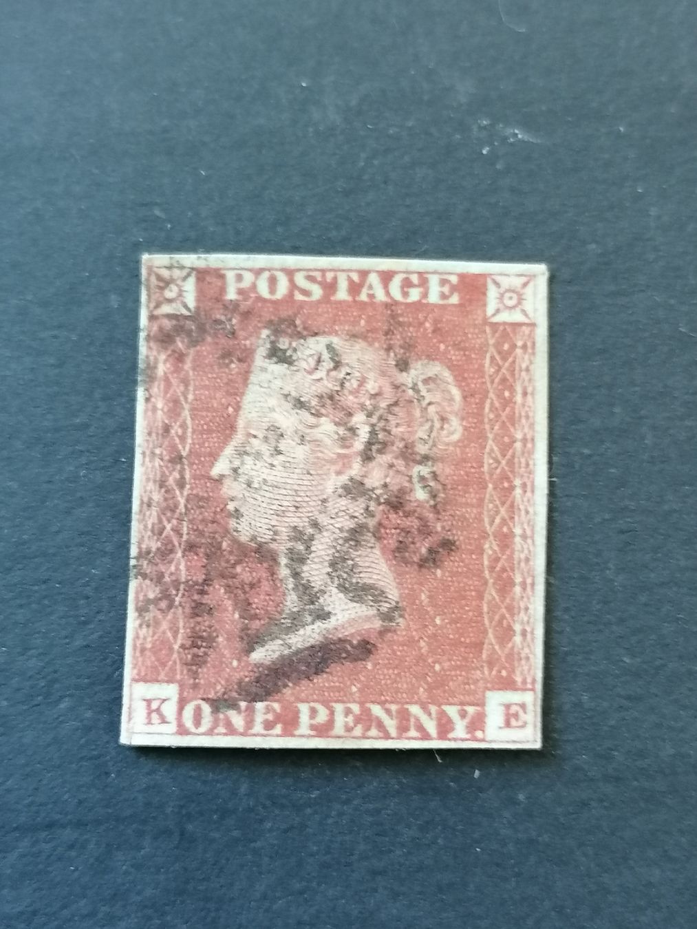 Alle Briefmarken: One Penny red 1841  – Gebraucht aus Happerswil von tschergi