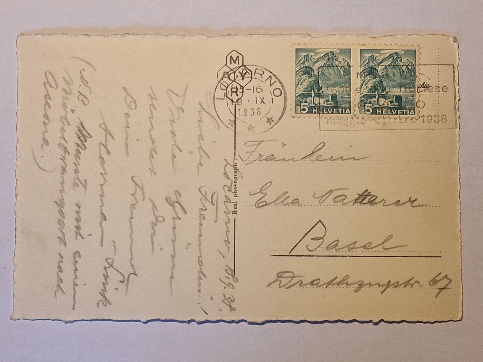Cartoline postali: Locarno Basilica Madonna del Sasso – Usato da Rüegsauschachen venduto da Hbru 1