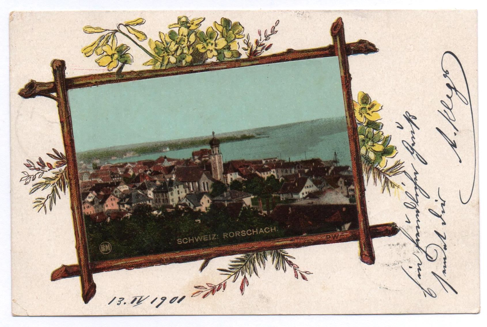 Cartes postales: Jugendstil Schweiz: RORSCHACH – D'occasion à Jona par philajona