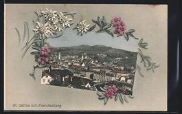 St. Gallen, Teilansicht mit Freudenberg,