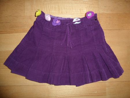 Cord Rock Jupe, violett Gr. 98