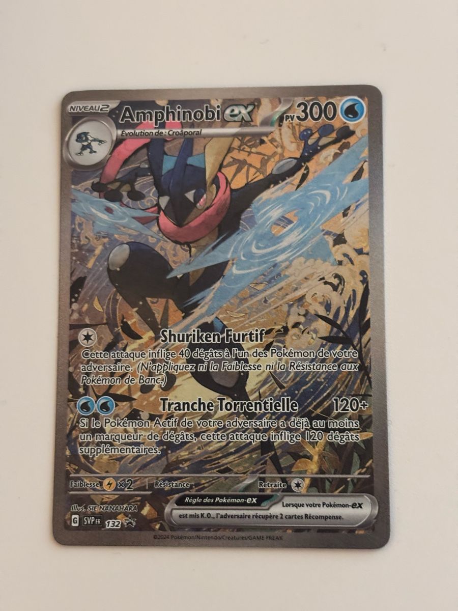 Pokémon Carte collezionabili: Carte Pokémon AMPHINOBI svp 132 – Nuovo (secondo la descrizione) da lausanne venduto da helderj