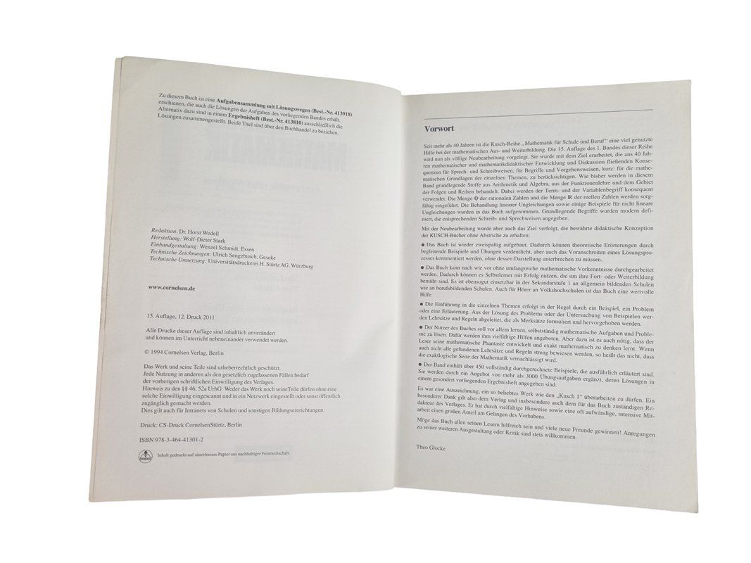 Libri: CORNELSEN Kusch Mathematik 1 Arithmetik u. Algebra – Usato da Wangen b. Olten venduto da Restwert_Wangen 3