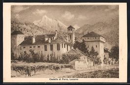 Künstler-AK Locarno, Castello di Ferro