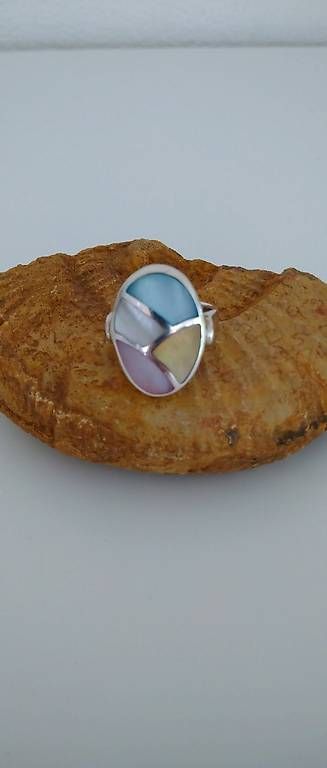 Ringe: Perlmutt Ring Multicolor – Neu (gemäss Beschreibung) aus Lupfig von Flowypr6 4