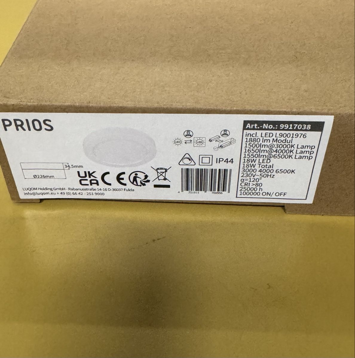 Lampadari & plafoniere: PRIOS LED Deckenleuchte 2 stk. Neu – Nuovo (secondo la descrizione) da Schlieren venduto da Freundlich02 2