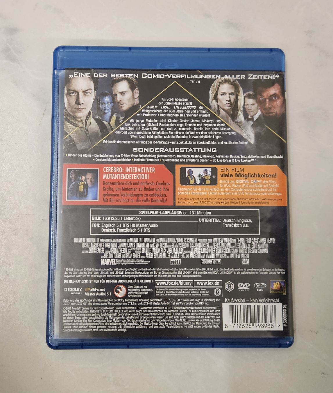 Alle DVDs: X-Men - Erste Entscheidung - Blu-ray, DVD & Digital Copy – Gebraucht aus Regensdorf von 8Collect 2