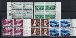Pro Patria Viererblocks 1954  postfrisch 14710