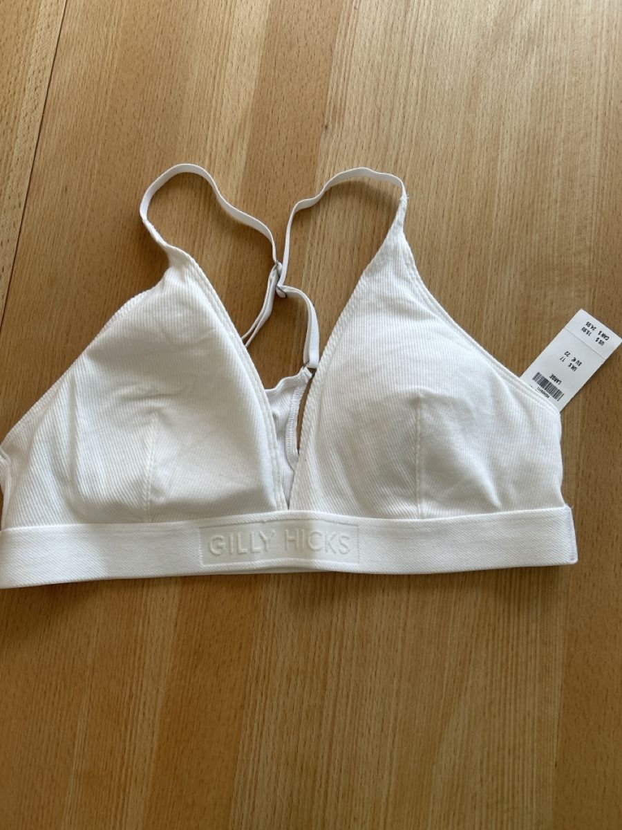 Hollister Altra biancheria intima: BH Gilly Hicks (Hollister) weiss Grösse L – Nuovo e nell'imballaggio originale da Nänikon venduto da Amerika73