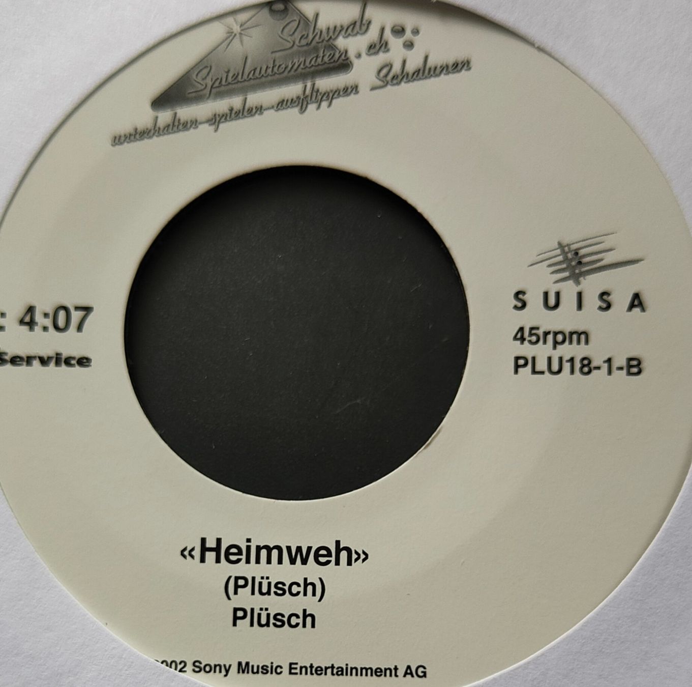 Schallplatten: Vinyl Single Plüsch - Heimweh – Neu und originalverpackt aus Langenthal von Modo39
