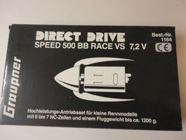 Graupner Speed 500 BB Race VS 7,2V Antriebsset neu