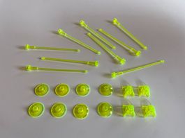 LEGO - DIVERSE - TRANSPARENTE - NEON - ANTENNEN - RUNDSTEINE