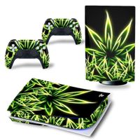 PS5 Skin Cannabis Neon