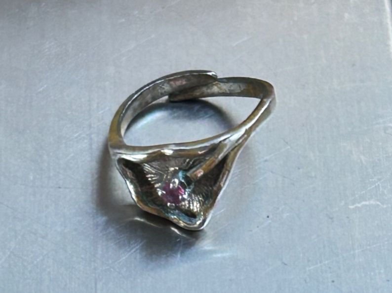 Anelli: Silberring FLOWER Unikat Gr. 51 Handarbeit – Usato da Laufen venduto da belleskulptur 6