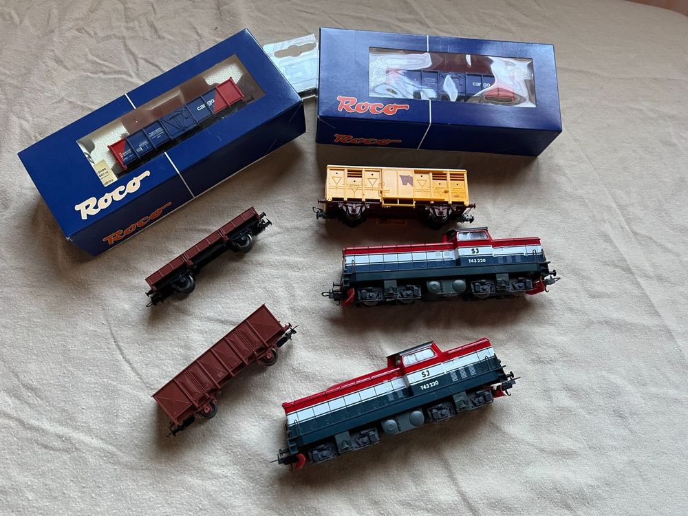 IMPORTANT LOT MODELISME Train Jouef Lima Locomotives Wagons Transfo