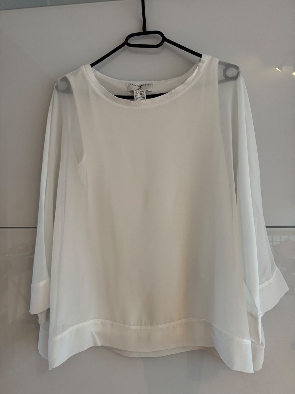 Camicette: Bluse von rick carbona, weiss, Grösse 38 – Usato da Rorschacherberg venduto da beeechen
