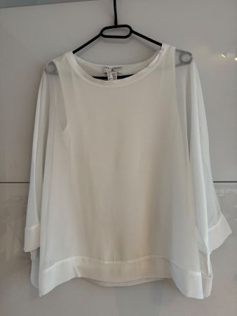 Bluse von rick carbona, weiss, Grösse 38
