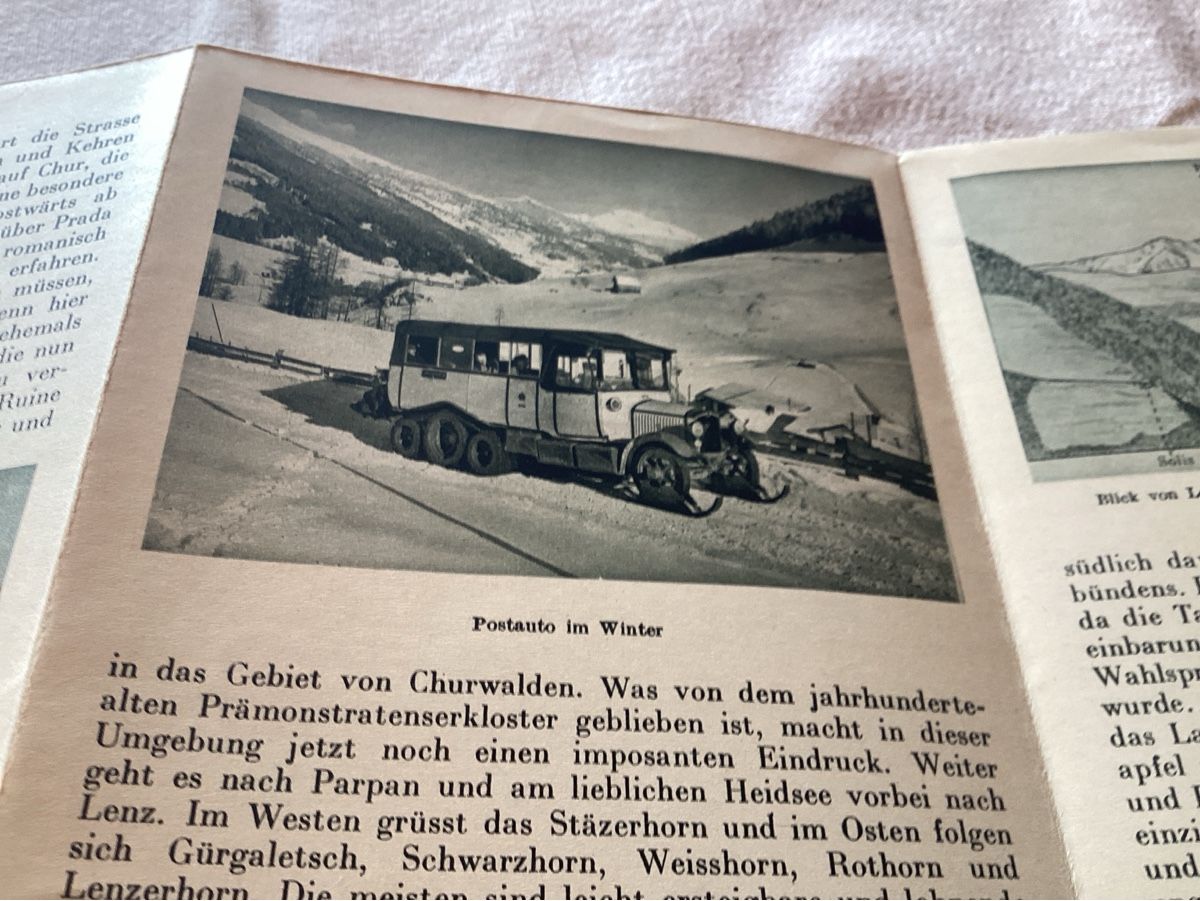 Ansichtskarten: Lenzerheide poststrasse – Gebraucht aus Luc (Ayent) von Rebouille 4