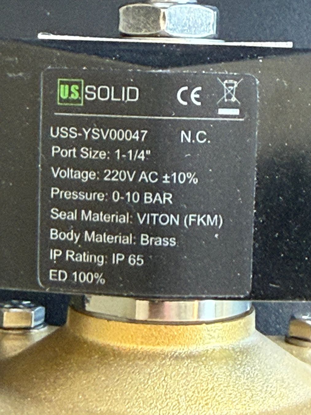 Componenti elettronici: Magnet Schaltventil 1-1/4" IP65 230V 100%ED – Nuovo (secondo la descrizione) da Illnau venduto da rs-werkstatt 2
