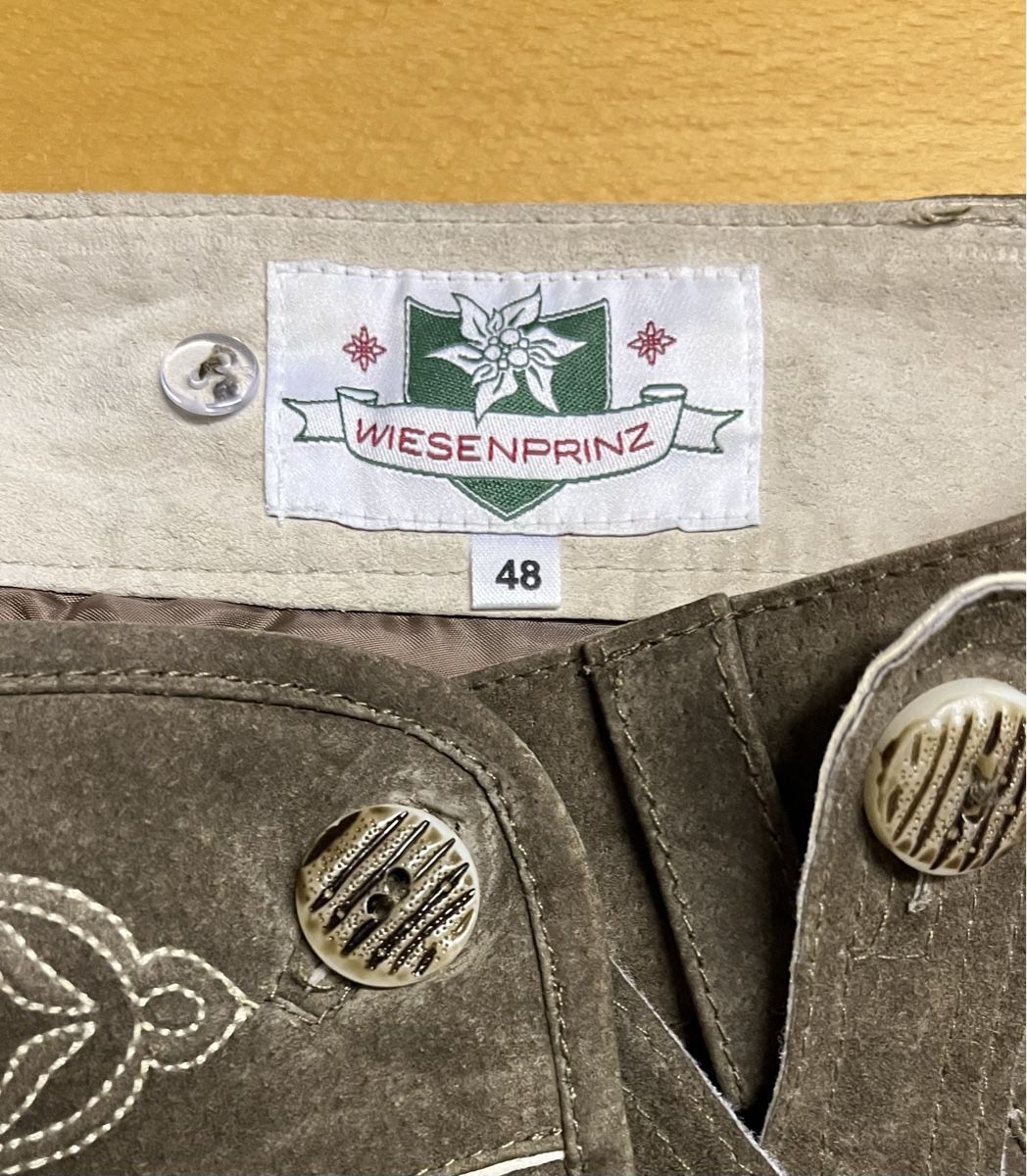 Pantaloni: Lederhose von WIESENPRINZ - Echtleder, Grösse 48 – Nuovo (secondo la descrizione) da Zürich venduto da VVintage 3