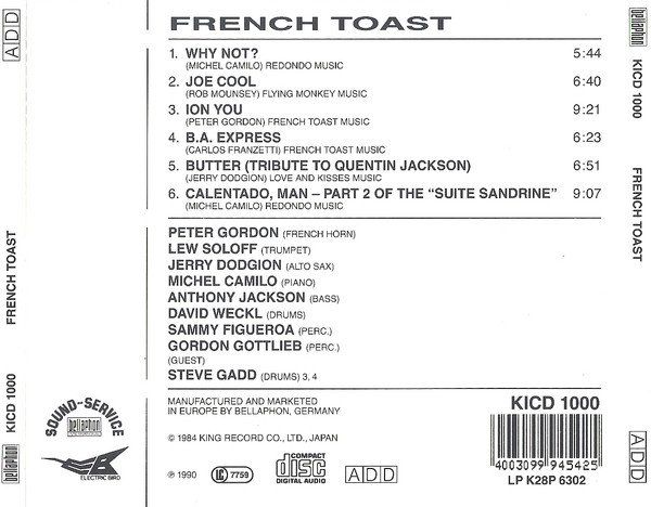 CDs: French Toast, CD vergriffen, D1 – D'occasion à Sessa par discoverymedia 1