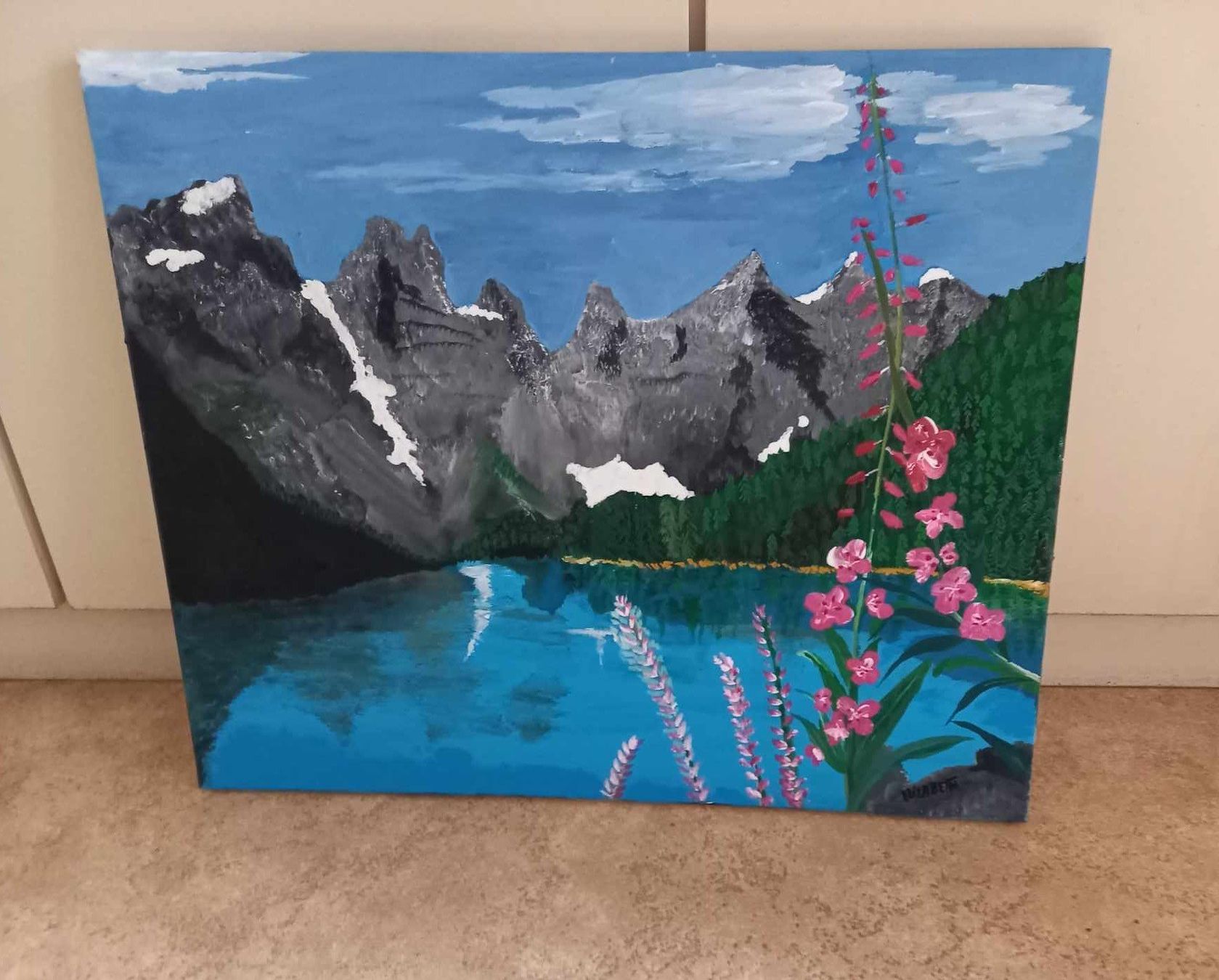 Foto & Immagini: Acrylbild auf Holzrahmen 50x60cm, Landschaft – Nuovo (secondo la descrizione) da Möhlin venduto da Simba4871 1