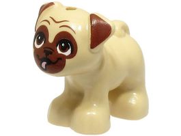 LEGO 24111pb05 Tan Dog, Friends, Pug, Standing
