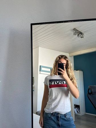 Levi's T-Shirt Weiss Damen Basic Logo