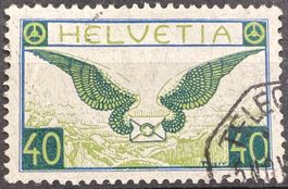 seltene Flugpost F14 sauberer Telegrafen Eck-⦿ SBK 130.-