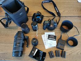 Digitalkamera Sony Alpha 77 II Set gebraucht im top Zustand