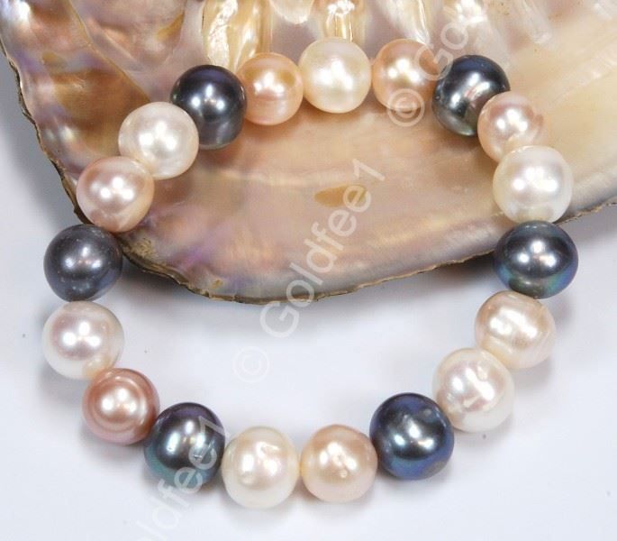 Bracciali & Braccialetti: Süsswasser Zucht-Perlen Stretch Armband – Nuovo e nell'imballaggio originale da Oberglatt ZH venduto da Goldfee1