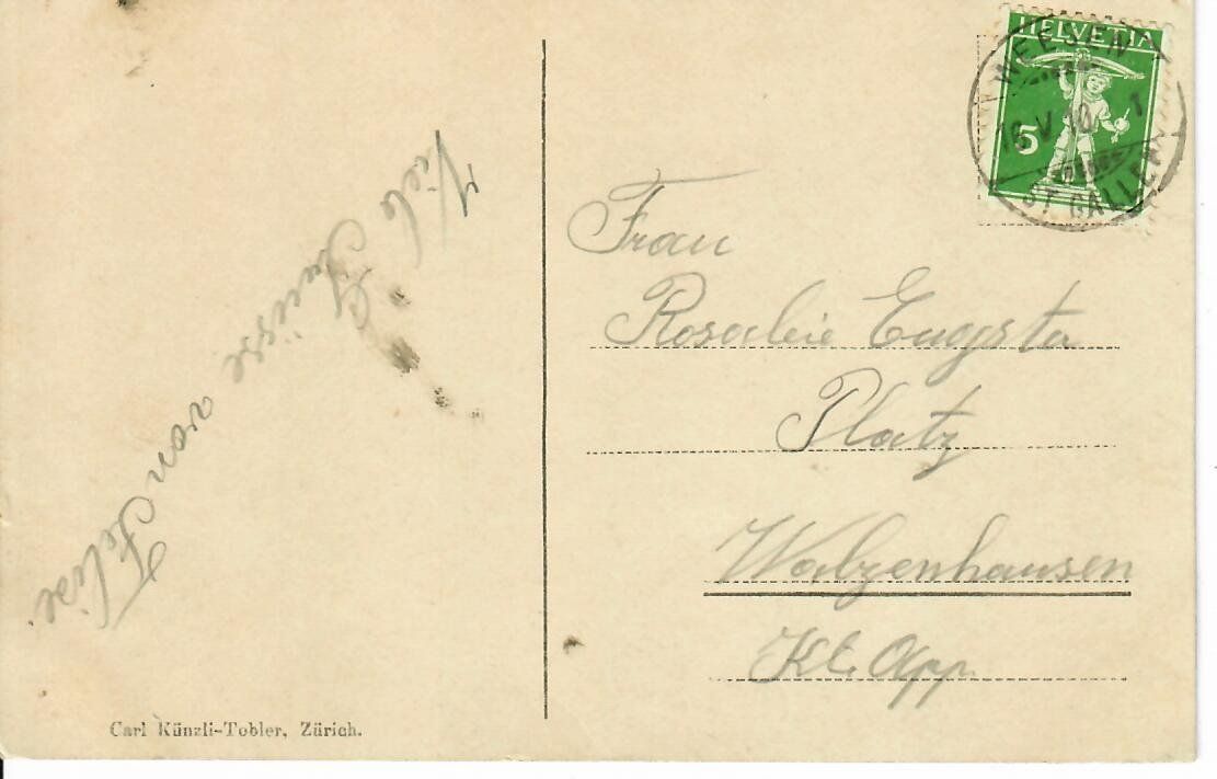 Cartoline postali: Weesen am Walensee  1910 – Usato da Hochdorf venduto da Ziegel-16 1