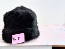 Nerz Imitation Damen Kappe schwarz Nr.3 55-56cm Div. Artikel