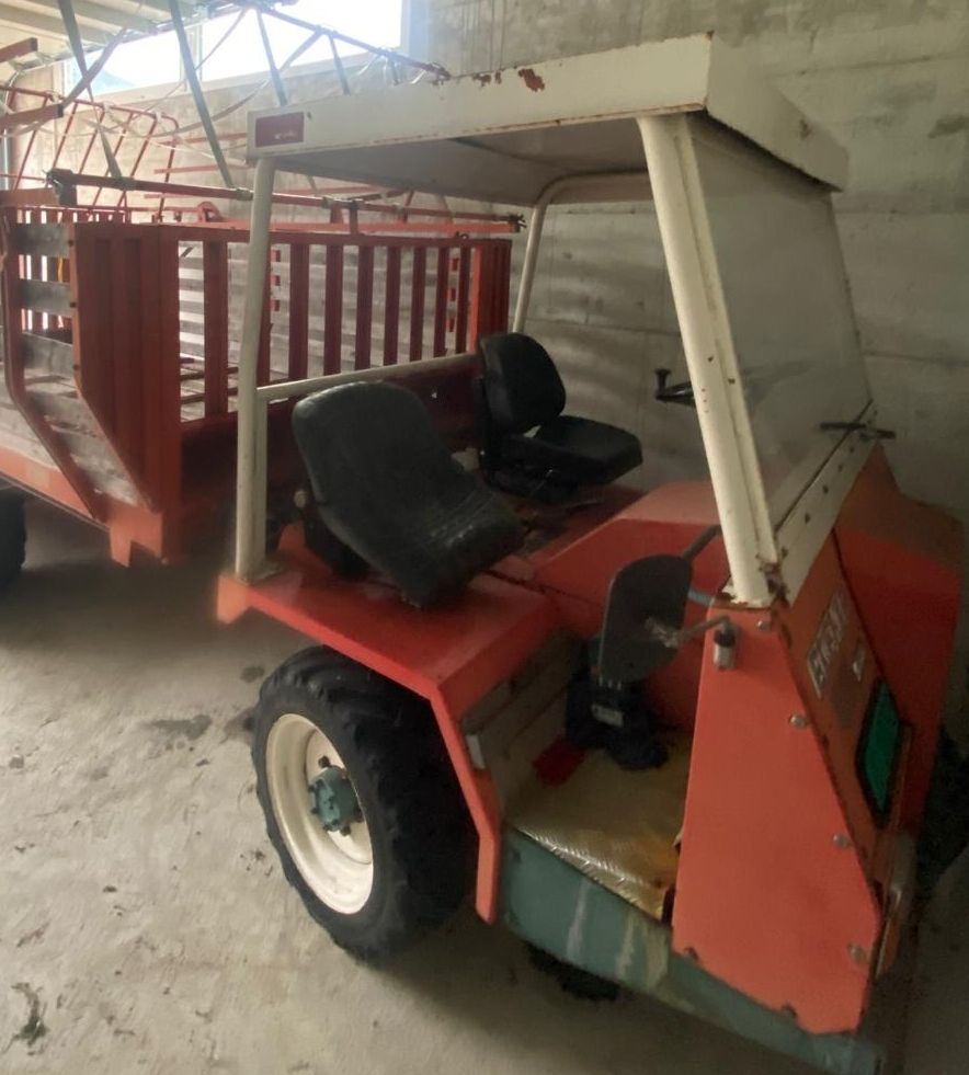 Bucher Trattori: Bucher 1200 Traktor mit Ladewagen – Usato da Baltschieder venduto da freerider_93