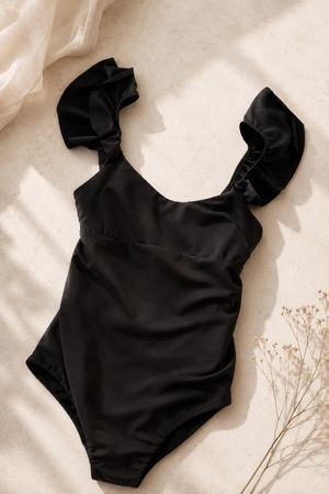 Schwarzer Badeanzug für Schwangere Grösse S von Asos