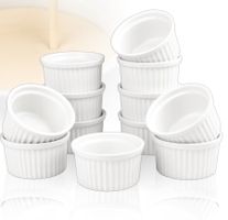 12x GASTRO PRO Keramik Ø9 Crème-Brûlée Schälchen Mini Quiche