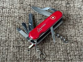 Grosses altes Sackmesser WENGER LASER mit Etui TOP RAR