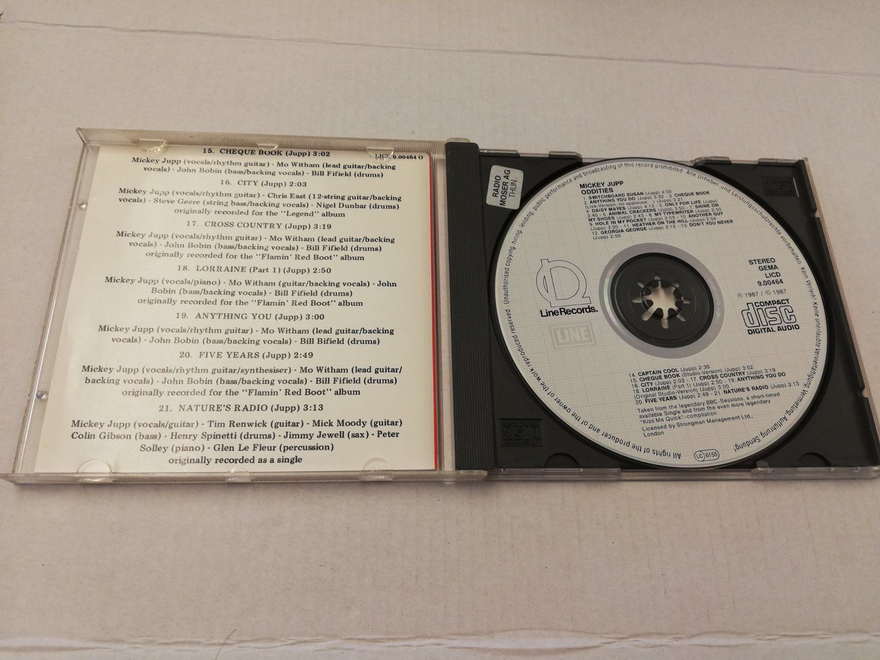 CD: MICKEY JUPP - ODDITIES – Usato da Bern venduto da Vinylsound.ch 2