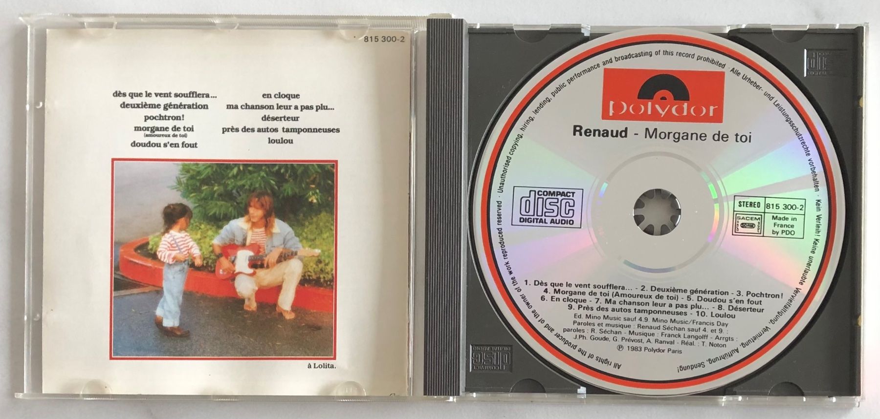 Dischi in vinile: RENAUD - MORGANE DE TOI... – Usato da Poliez-Pittet venduto da Newtown-Records 2