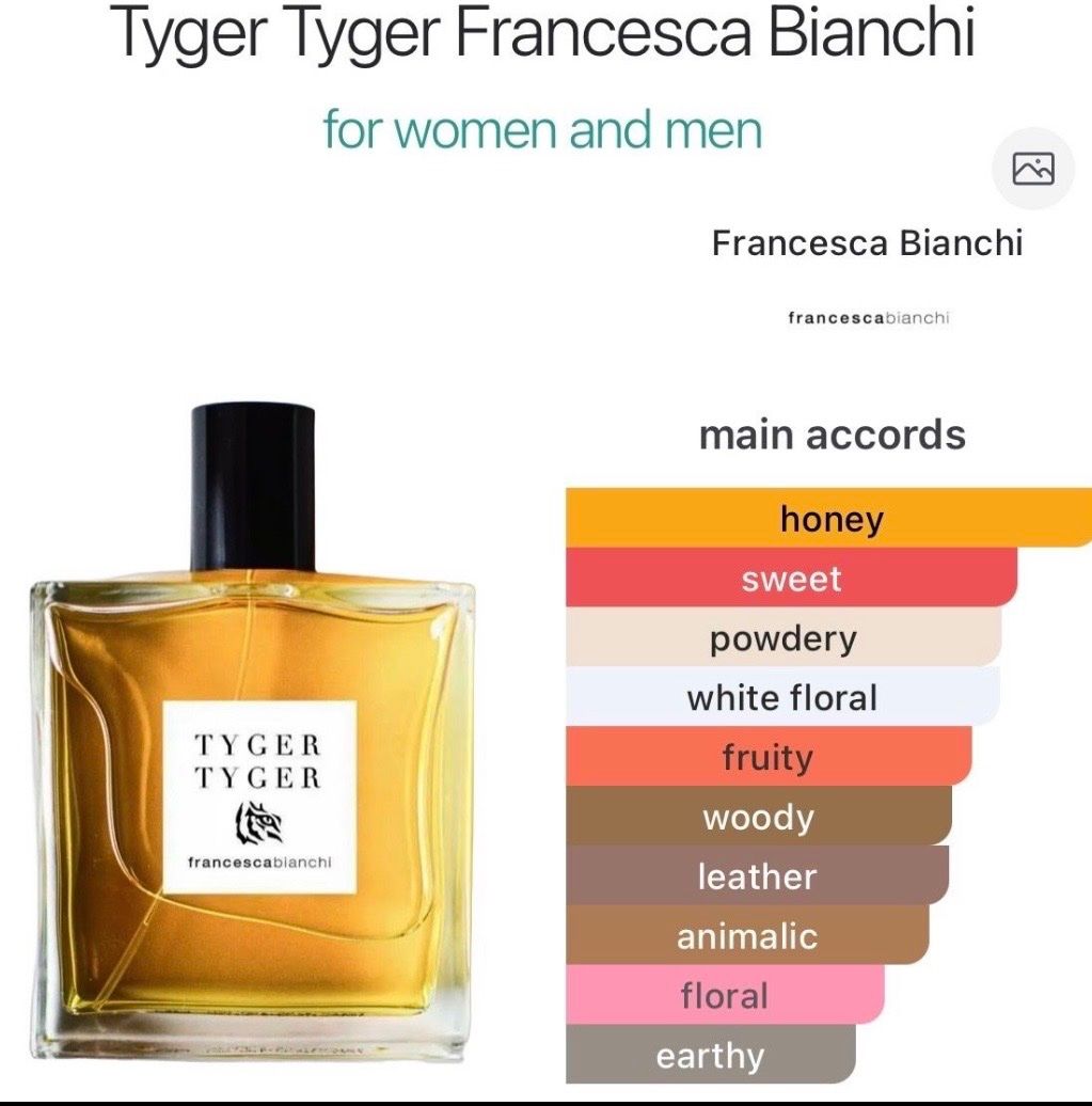 Parfum & Eau de Toilette: Extrait de parfum Tyger Francesca Bianchi  6 ml sample – Neu (gemäss Beschreibung) aus Chêne-Bougeries von Seetooyoo 1