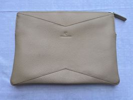 Laptop Sleeve Echtleder 14 Zoll Beige Neu