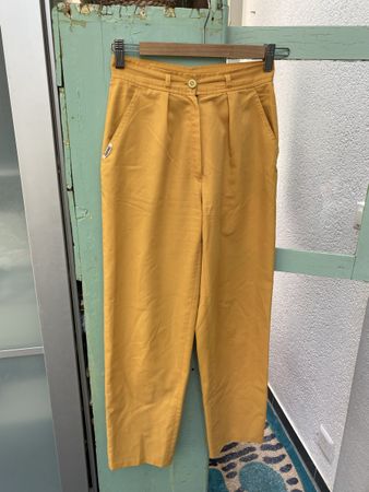 Vintage Hose Senfgelb Gr.34/XS