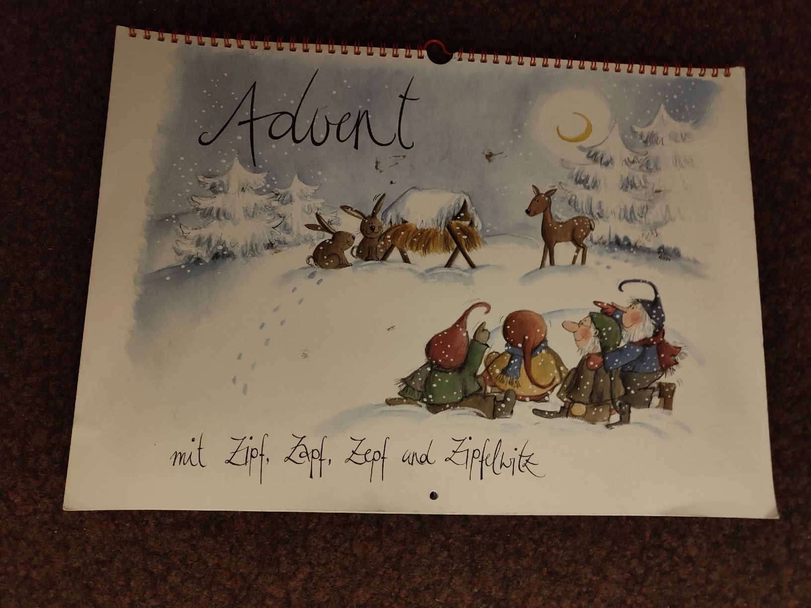 Calendari: Nostalgischer Adventskalender "Zipf, Zapf, Zipfelwitz" – Nuovo (secondo la descrizione) da Davos Platz venduto da wauwauin
