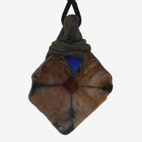 Chiastolith Steinanhänger mit Lapislazuli