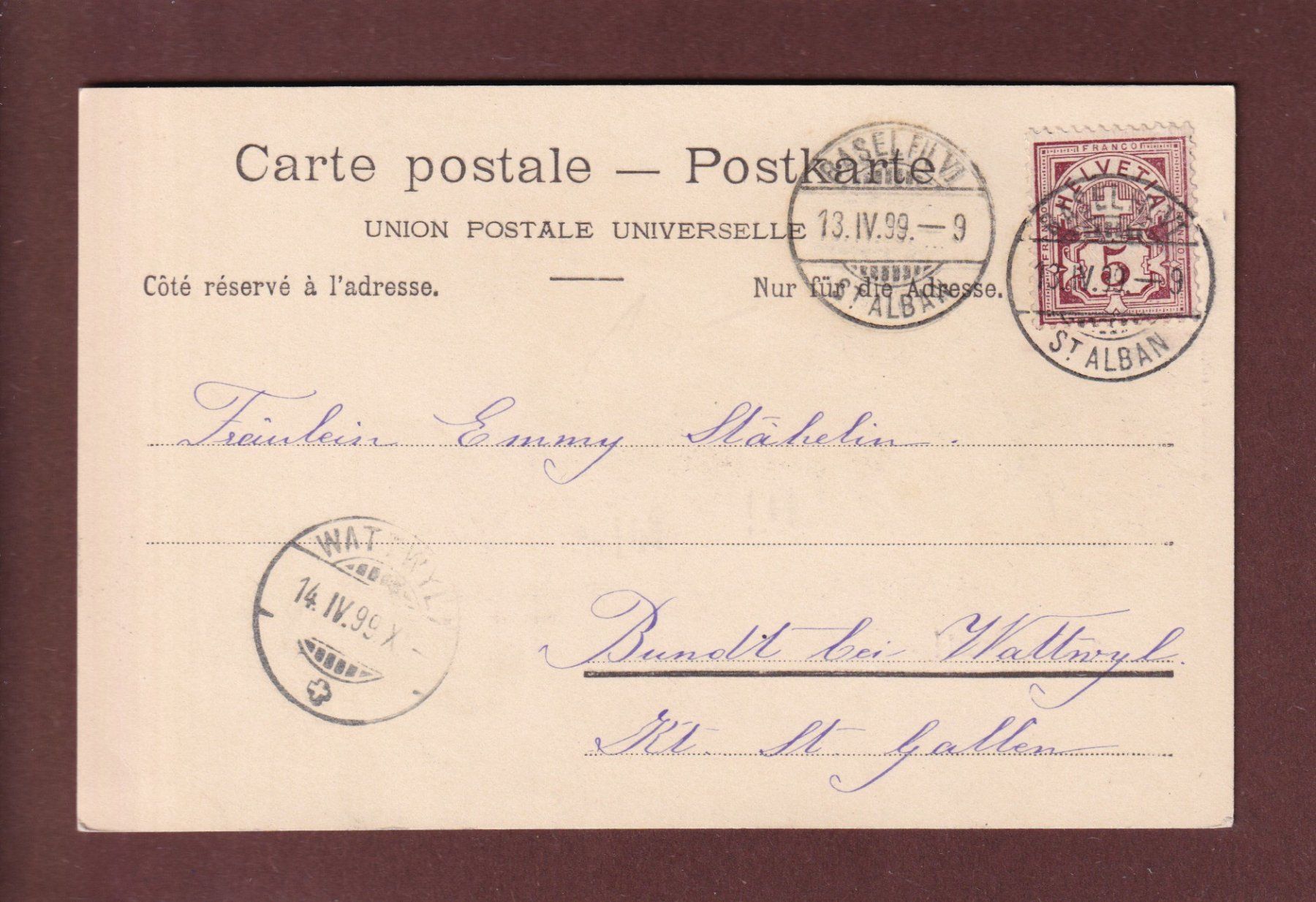 Cartes postales: Gruss von BASEL - 1899 CPN – D'occasion à Pully par nicecards 1