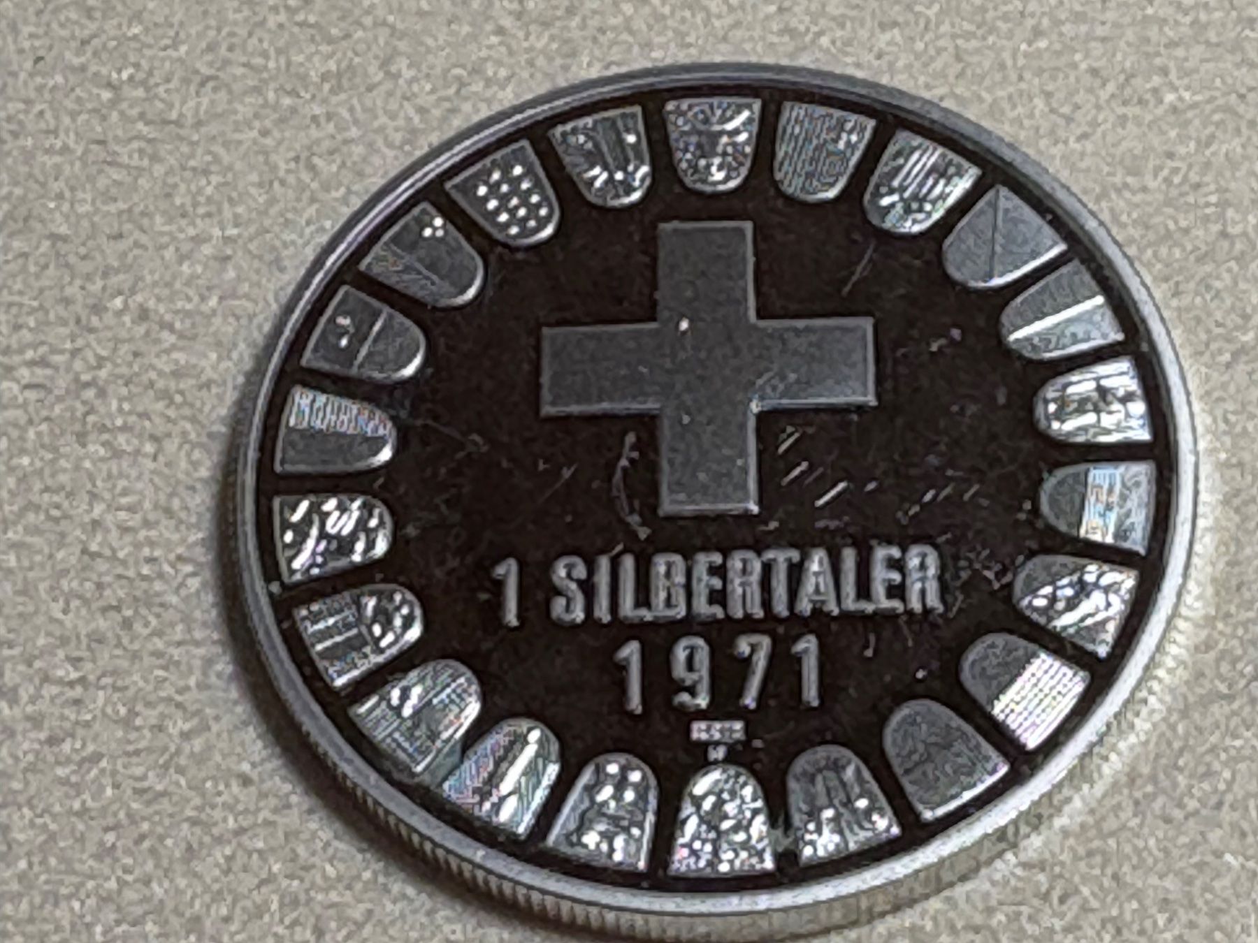 Medaglie: 1 Silbertal 1971,, 28 Gramm. Durchmesser 37,1 mm – Usato da St. Peterzell venduto da verena40