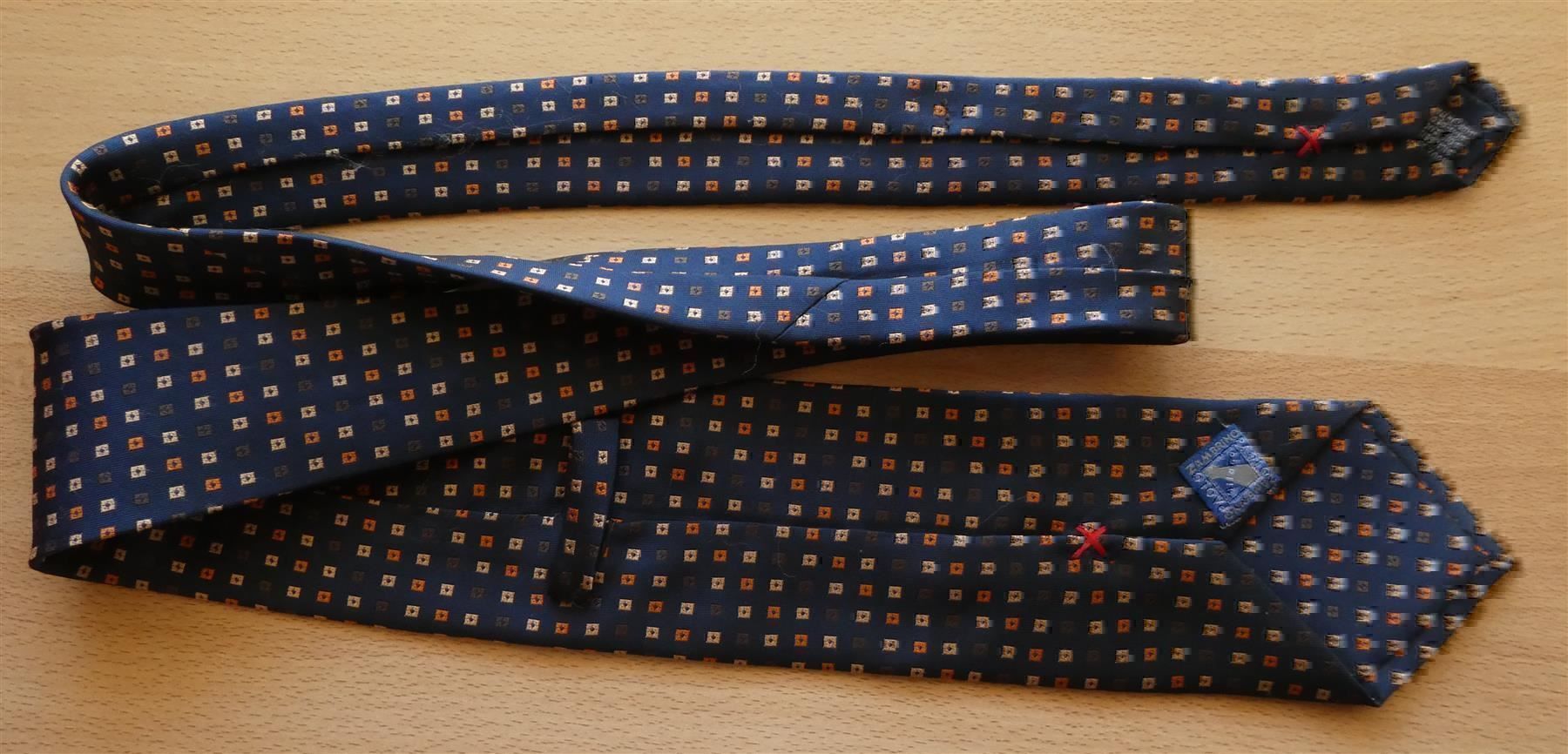 Cravatte: Krawatte Seide blau gemustert – Usato da Frauenfeld venduto da dhour 4