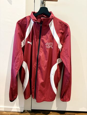 Schweiz Puma Windbreaker Suisse Grösse L Windjacke