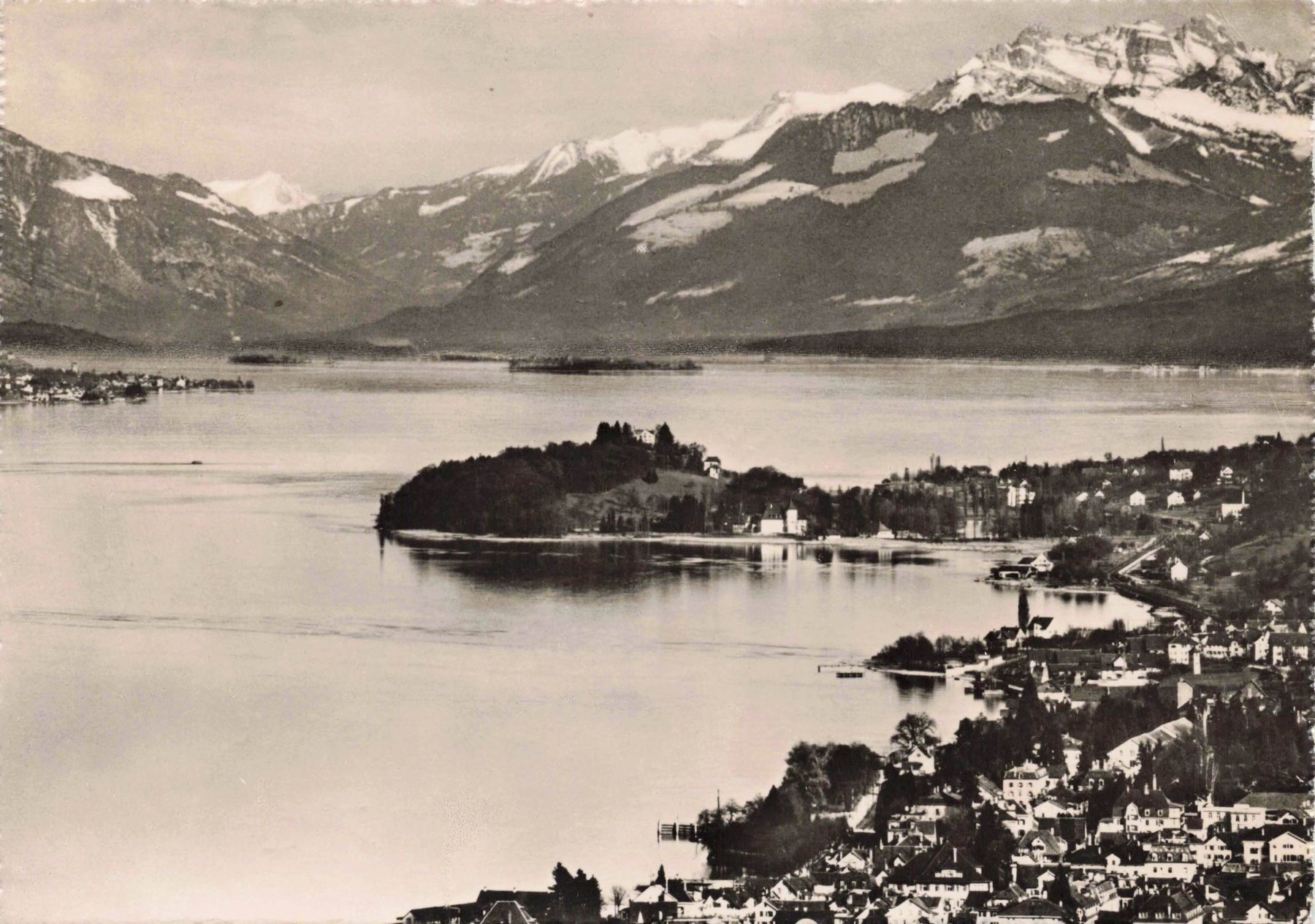 Cartoline postali: Hotel halbinse Au Zurichsee G – Usato da Biasca venduto da Blenio71