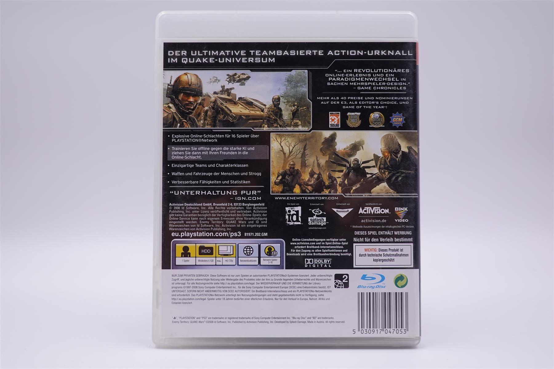 Sony Giochi: Enemy Terretory Quake Wars (PS3) – Usato da Herisau venduto da ZelliZone 1